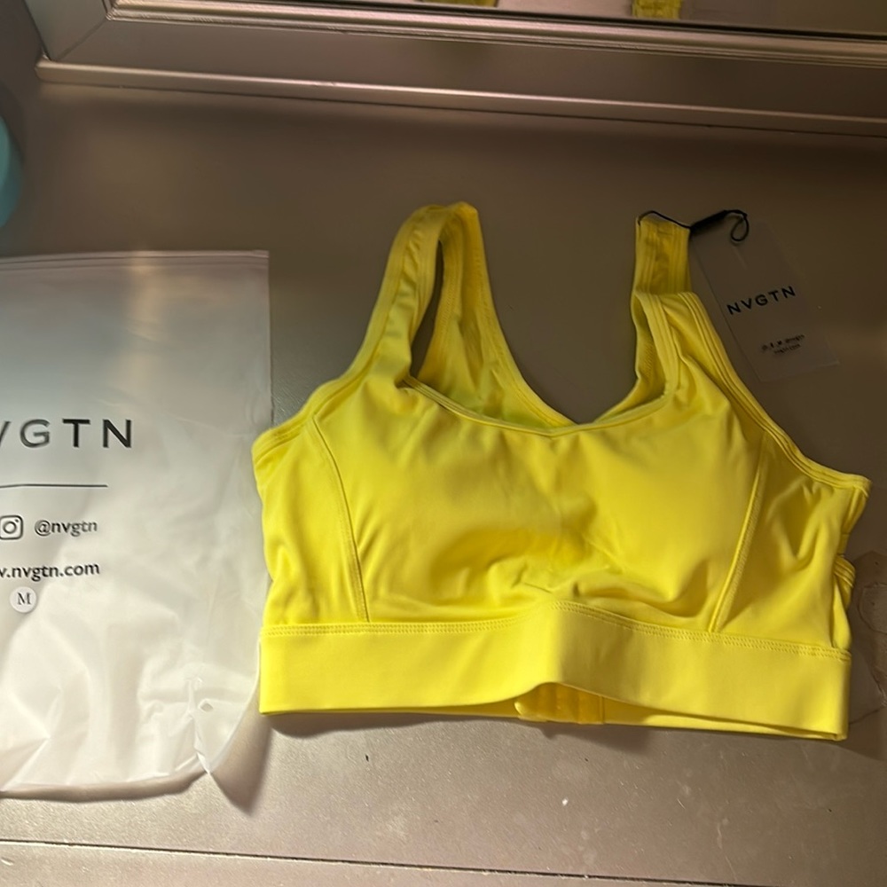 NVGTN yellow allure bra brand new